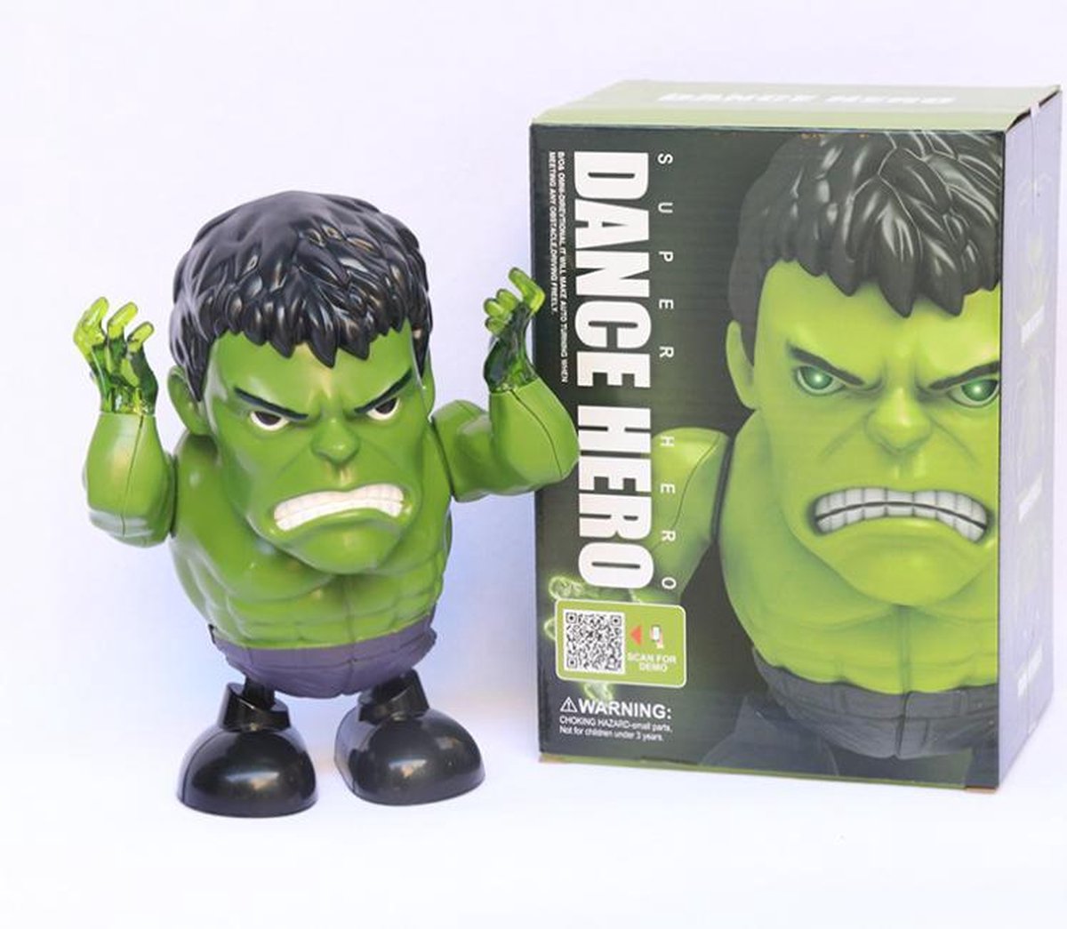 Dansende Hulk | Interactief Hulk Robot Speelgoed | Hulk met Licht en Geluid | Marvel Actiefiguur | Marvel Hulk Pop | Speelfiguur